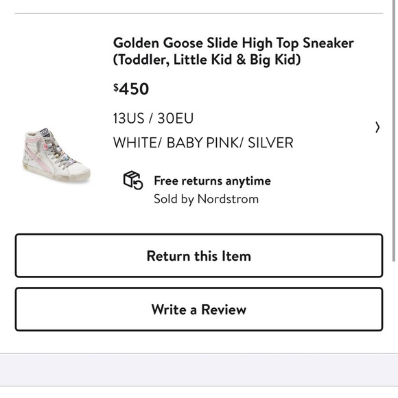 Golden Goose Nordstrom exclusive high tops. Not available anymore. Size 30 - Picture 11 of 11